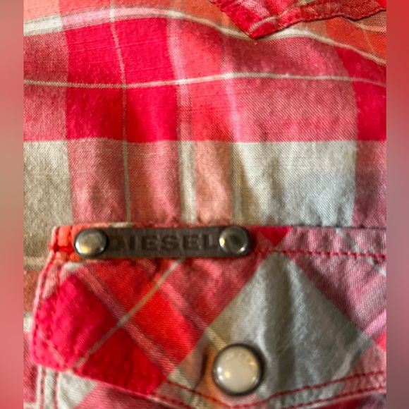 Diesel Casual Shirt - Red - Large - GUC - Picture 2 of 4